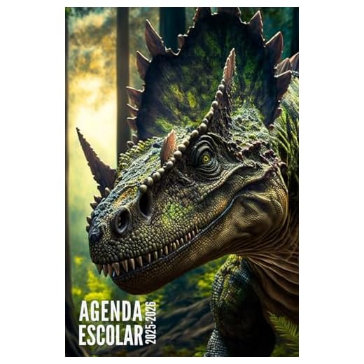 Agenda Escolar 2026 2026: Dinosaurios - Semanal Para Estudiantes, Primaria, Secundaria - Con Calendario, Horario, Fecha Para Recordar y Más
