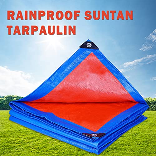 Bâche imperméable bleue 2x1,5 m multifonctionnelle robuste avec œillets intégrés - 3
