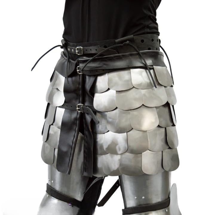 NauticalMart Medieval Scale Armor Skirt Metallic Waist & Thigh Armor Knights Skirt Armor for LARP Halloween