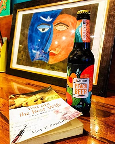 Image of 3Sisters Non Alcoholic Beer - Peach Flavor - (Pack of 6 Bottles x 330ml each)