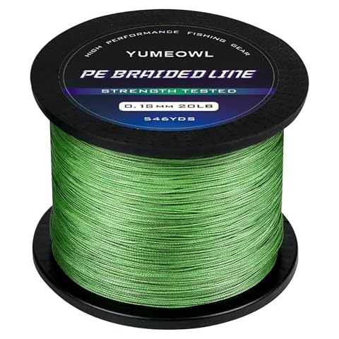 YUMEOWL 10 Lb Braided Fishing Line with High Sensitivity Cover