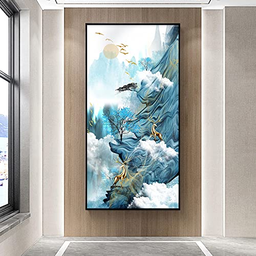 Affiches et impressions pour salon grand format toile paysage montagne