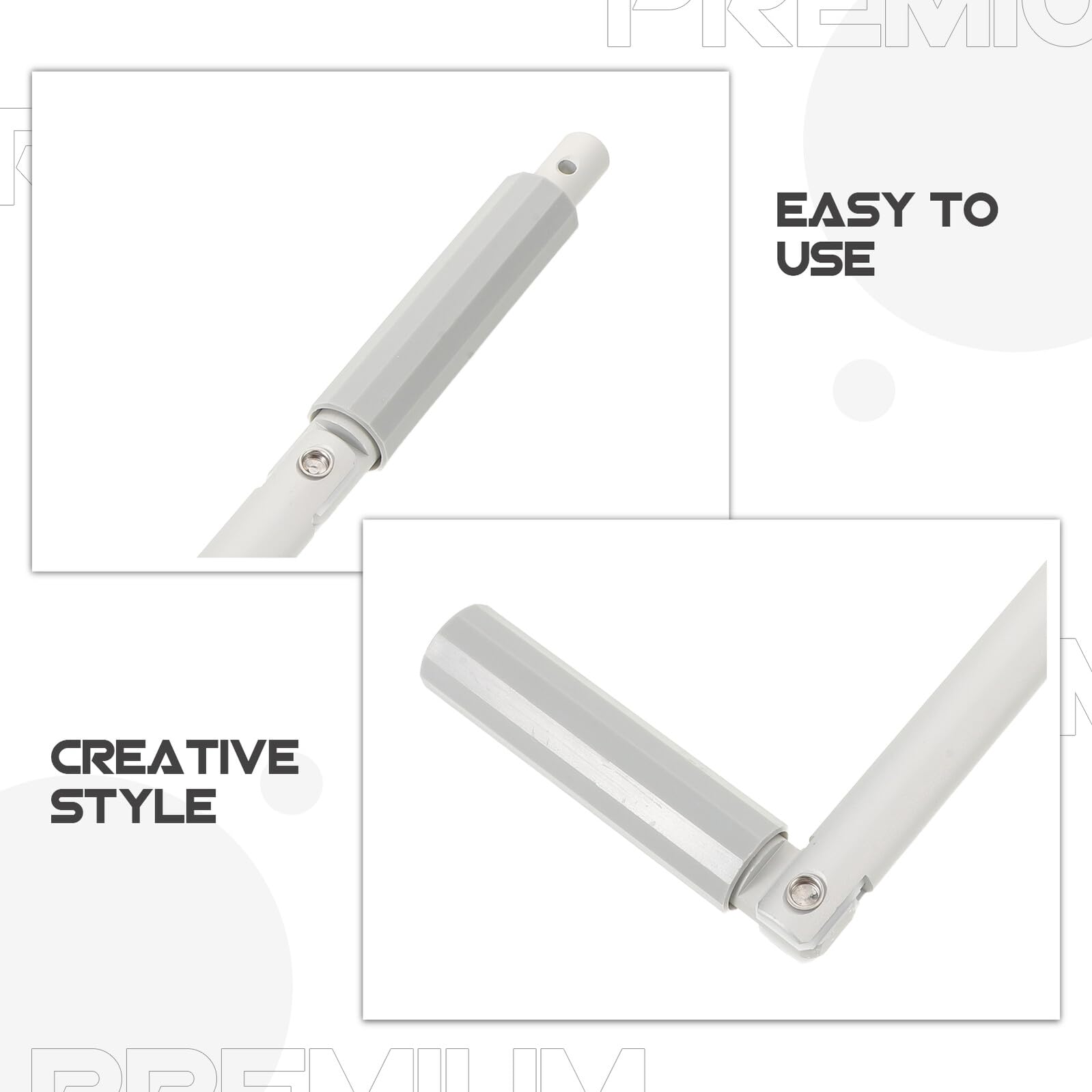 NUOBESTY Manivelle de Fenêtre à Bras Articulé en Aluminium, Poignée de Rotation Robuste pour Fenêtres à Auvent, Accessoire de Remplacement pour Bureau, Balcon et Maison, Mécanisme Précis