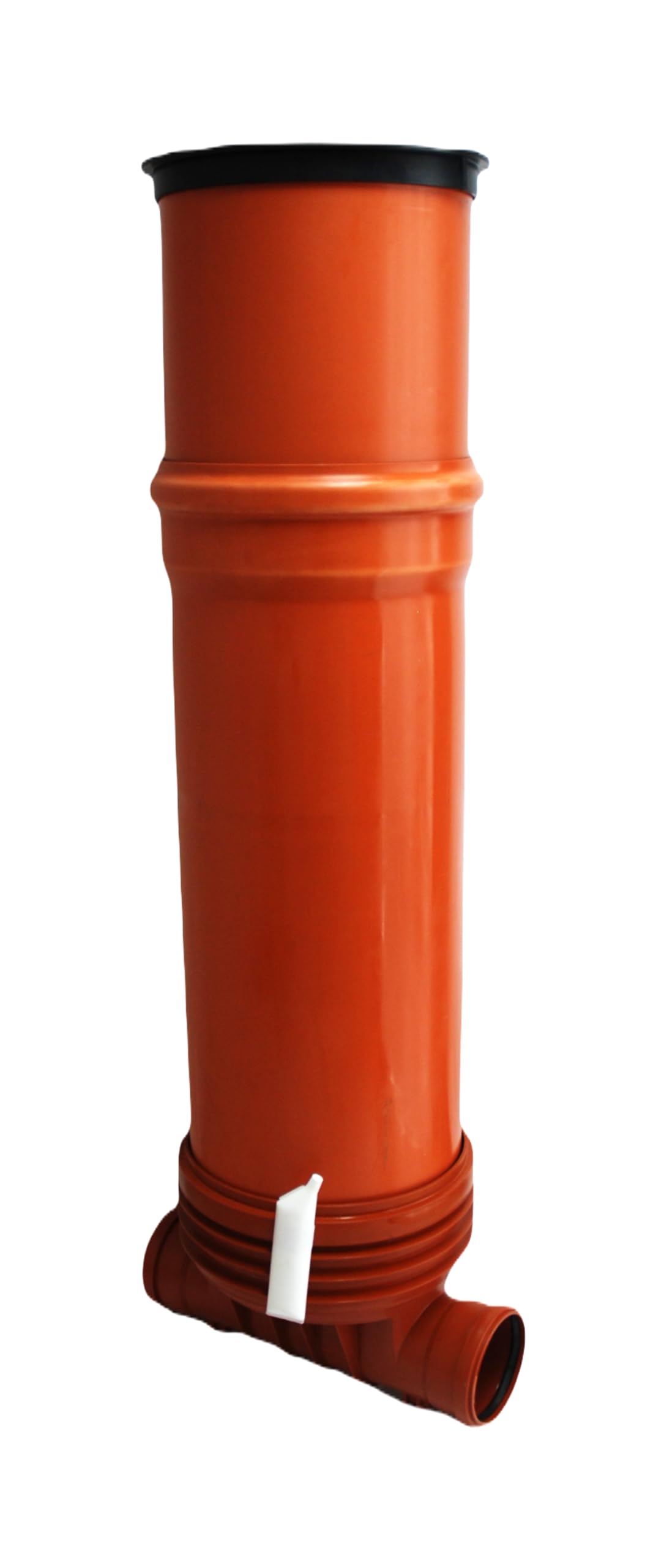 KG Kontrollschacht DN 400/2 x Anschlüße160-125-110 Höhe 0,5m bis 2m Revisionsschacht Abwasserschacht Schacht Rohr, Deckel, Komplett SET mit Gleitpaste 250g (Rohr 1,5m, 2 x DN160)