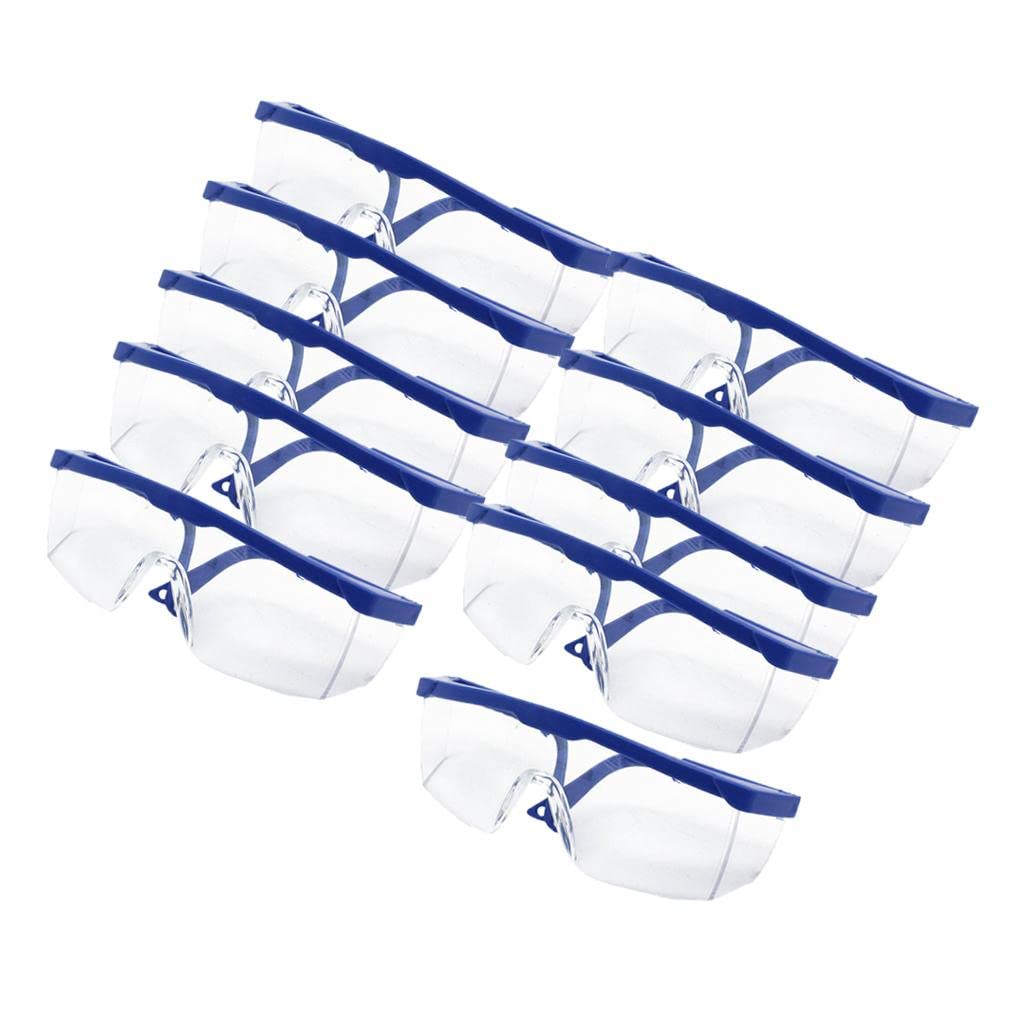 10 gafas de seguridad antivaho, polvo, viento, protección para los ojos