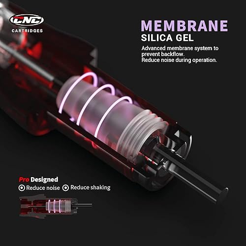 Miniatura 3 de CNC 3RL Cartucho de agujas de tatuaje 20 Uds #10 Bugpin agujas desechables Round Liner con membrana EN04-20-1003RL