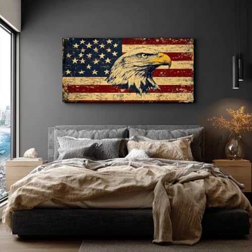 Affiches Décoratives pour Maison Aigle et Drapeau USA - 3
