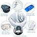 Commode Bucket Set with 30 Commode Liners and 30 Absorbent Pads Gel, Bedside Commode Bucket Replacement Pail with Lid, Handle, Liquid Waste Gel Pads for Commode Chairs, Portable & Camping Toilet
