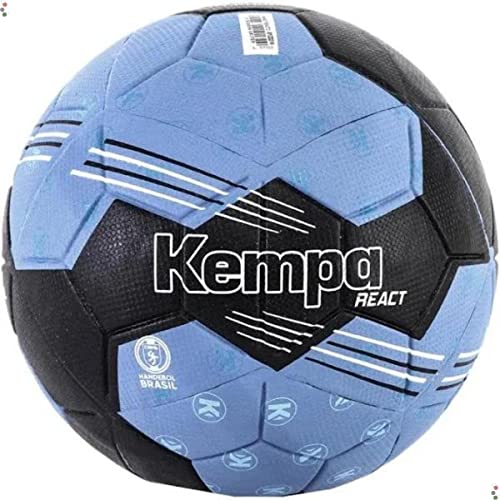BOLA HAND KEMPA REACT 2 - Preto/Azul