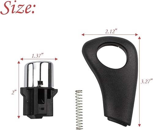 Miniatura 4 de RLB-HILON Kit de reparación de pomo de palanca de cambios con placa lateral compatible con Honda Accord 2003 2004 2005 2006 Año, 54132-SDA-A81