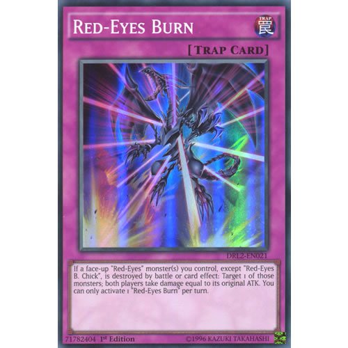 Yu Gi Oh: DRL2 EN021 1st Ed-Red-Eyes-Burn Super