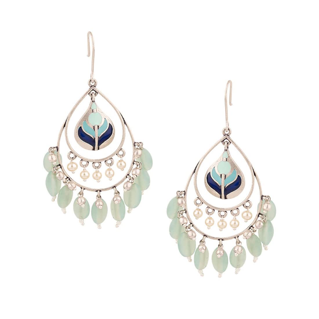 See full amazon price history chart for Voylla Silver Brass Bagh E Fiza Green Beads Oxidised toned Pastel Colourful Enamelled Embellished Leaf Design Dangle & Drop Earrings for Women and Girls Voylla Silver Brass Bagh E Fiza Green Beads Oxidised toned Pastel Colourful Enamelled Embellished Leaf Design Dangle & Drop Earrings for Women and Girls (B08L3VC16M) Amazon Price History, Amazon Price Tracker