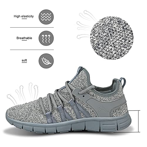 Image of INZCOU Running Shoes Lightweight Tennis Shoes Non Slip Gym Workout Shoes Breathable Mesh Walking Sneakers
