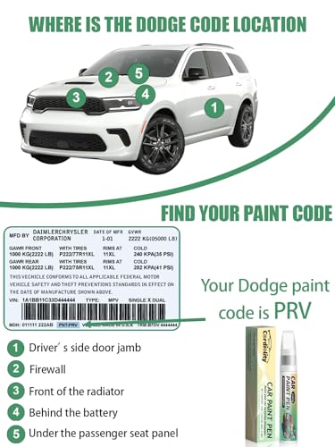 Image of After Dark(PPS /LPS) Touch Up Paint Pen for Dodge,Car Paint Scratch Repair Pen Quick and Easy Fix Auto Paint Scratch