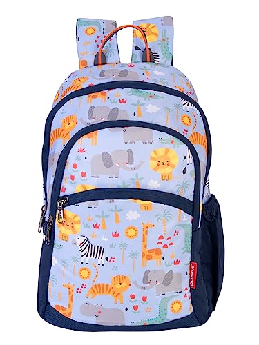 Image of COSMUS KIDO ANIMO Printed School Bag 20L - 16 inches Kids Polyester Backpack ideal for Boys and Girls of Age Group 2-5 yrs | Small Students Daypacks