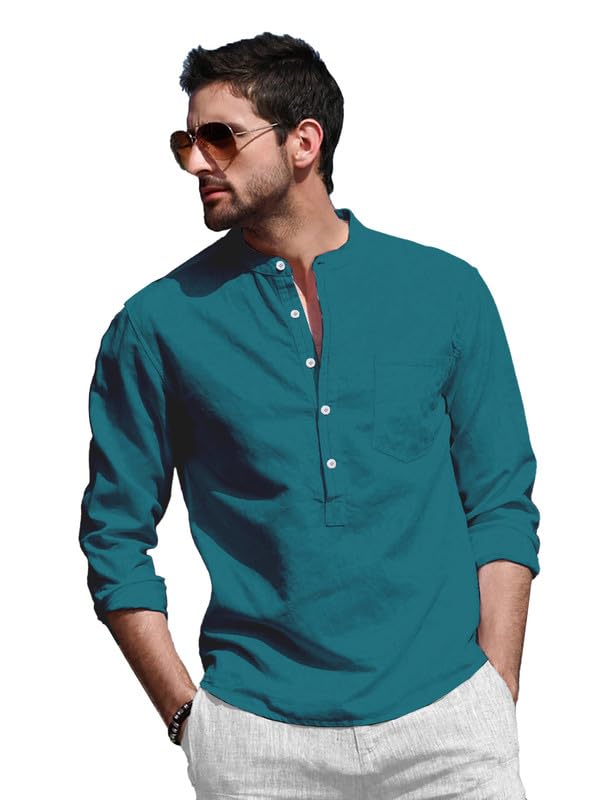 Be Active Men's Solid Regular Rf0003 14-Xl_Turquoise