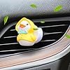 Car Air Fresheners, 4pcs Yellow Rubber Duck Car Pilot Vent Perfume Clip, Cartoon Car Diffuser Rotating Propeller Outlet Freshener Aromatherapy Ornament for Women Man #2