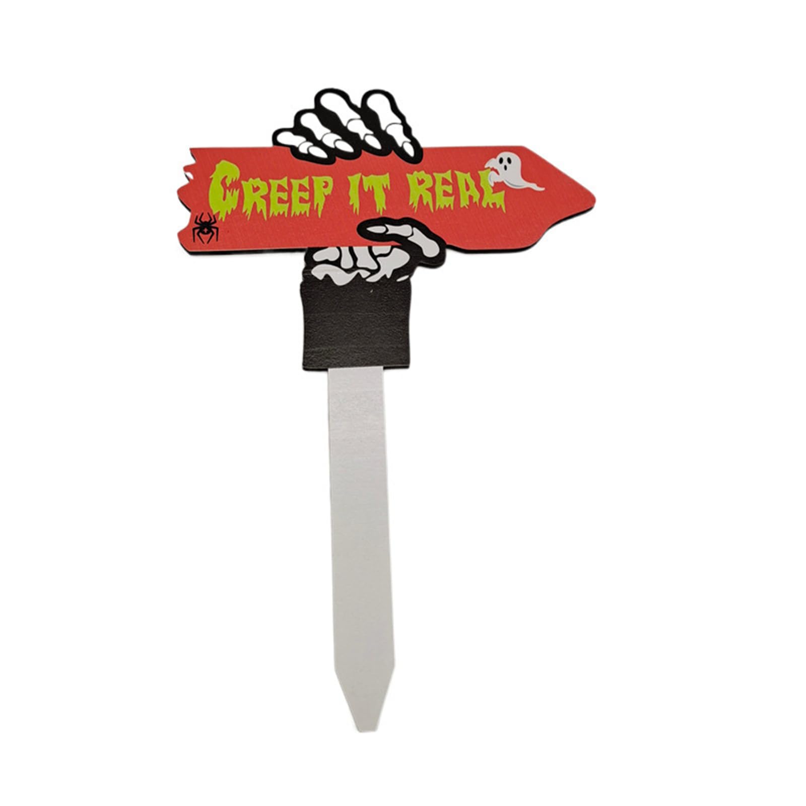 Tsophreniq Halloween Yard Sign with Wood Stake Eerie Garden Decor for Ghostly Festival Holiday Garden Yard Halloween Home