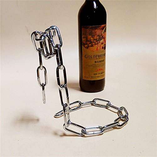 Creative Chain Ring Wine Rack Magical Suspended Free Stand Chain Wine