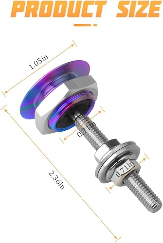 Miniatura 2 de 4 pines universales para capó de vehículo, clip de bloqueo de placa de matrícula de liberación rápida, kit de capó de botón, bloqueo rápido