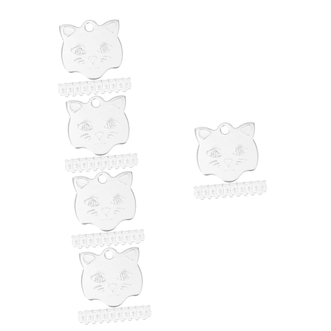 UPKOCH 5 Set Medaglietta Per Animali Domestici Da Targhette Identificative Personalizzabili Per Accessori Per Animali Per Incisione 10 Pezzi*5