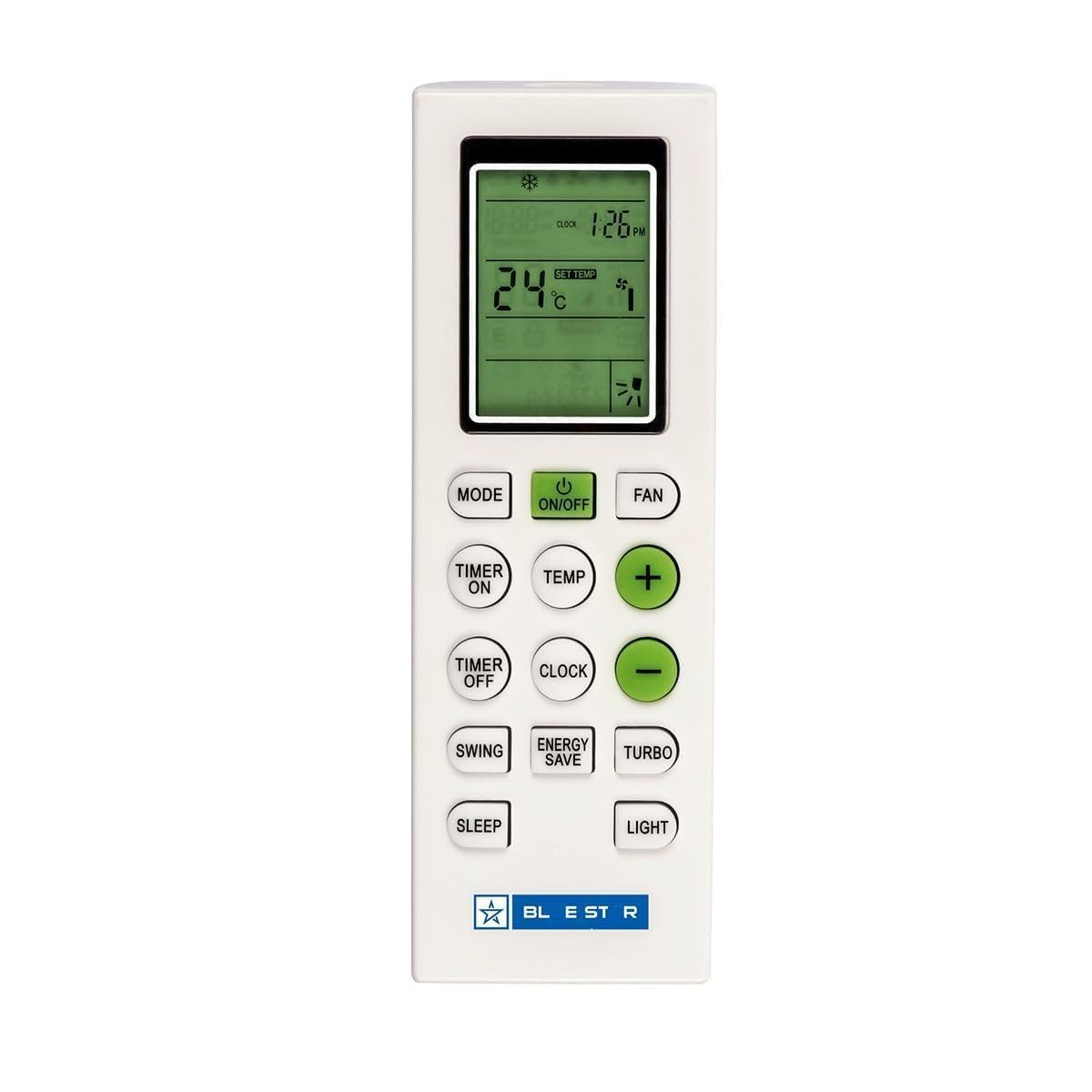 VTINVAN Compatible with Blue Star AC Remote Control 226 Model Suitable for WIA418LL FS318DLTU 1.5 Ton Spilt and Window Inverter Air Conditioner – Match Keys Exactly with Existing Bluestar AC Remote