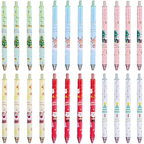 YQOPDEBD 24 Weihnachtsgeschenke Kugelschreiber Stifte Weihnachten Edition Weihnachtsgeschenke Kleinigkeiten für Kinder Schüler Eltern und Lehrer Ideal für Weihnachtsfeiern und Schulaktivitäten