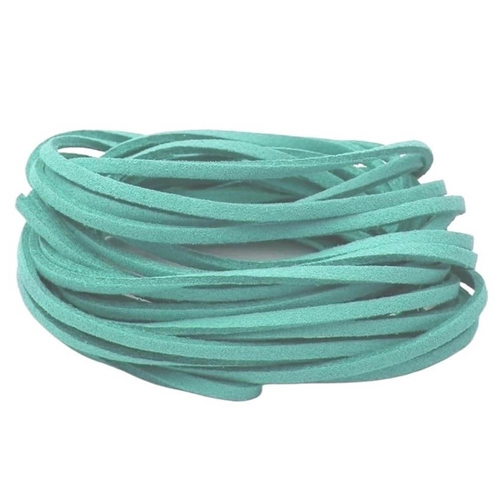 Decor Craft String 10Meters Handmade Thread Beading 2.5mm Flat Rope, Faux Suede Braided Cord Velvet Leather for Decor 1piece