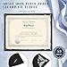Fainne 50 Sets Certificate Kit Includes 50 Pcs 9.5 x 12 Inch Certificate Holders 50 Pcs Letter Size Papers 50 Pcs Foil Award Seals Diploma Covers for Appreciation(Black, Silver)