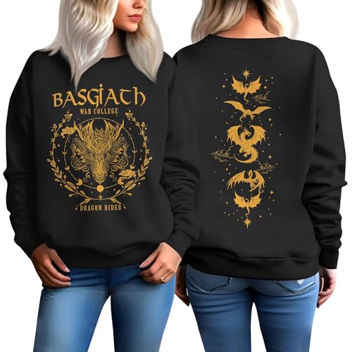 Kozmoz Inspire Basgiath Sweatshirt - War College Sweater - Dragon Wings Women Sweatshirts