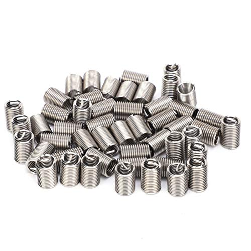 Hyuduo 50Pcs Wire Thread Insert, Sleeve Bushing Screw Protective Coil Screw Repair Nut Kit M10 X 1.5(2.5D),Other Fasteners - Image 2