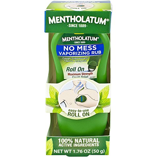 Mentholatum Roll On Maximum Strength Cough Relief, 1.76 Oz (Pack of 2)
