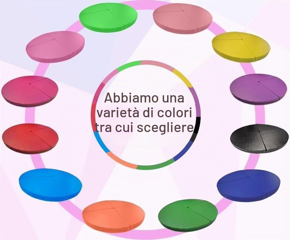 AviiSo Palo da Pole Dance Tappetino antiurto - Spessore 1,2 pollici/2 pollici/4 pollici, Imbottitura di sicurezza in schiuma pieghevole per i principianti della palestra in casa, Tappetino per eserciz