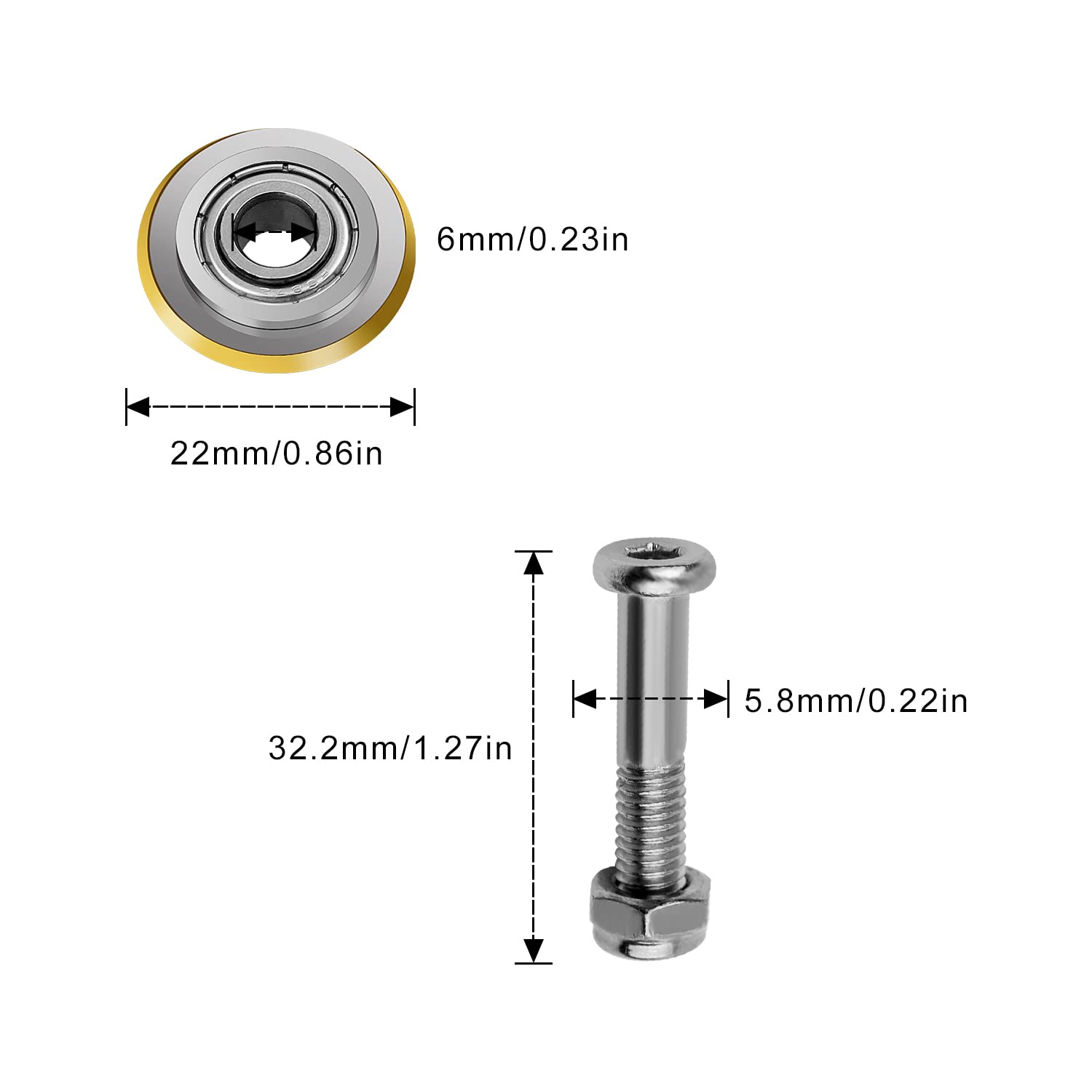 SWAWIS 40000 M Square Cutting Wheel, 22 X 6 X 6 Mm Tungsten Carbide