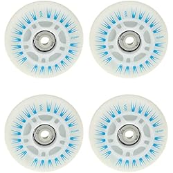 Ruedas Luminosas Para Patines En Linea CENPEK 4 ruedas de patines en línea con LED, ruedas brillantes luminosas duraderas para deslizamiento, 70 mm, azul