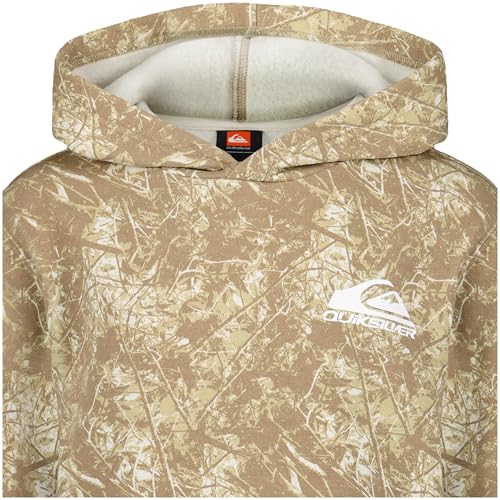 Image of Quiksilver Boys' Pullover Hoodie Sweatshirt, Soft & Comfortable Fleece, Front Pocket