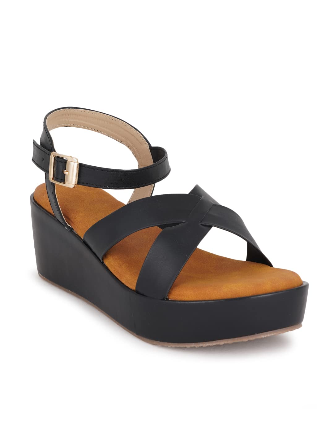 Walkfree Women Casual Sandals, Ideal for Women (AM-6288-Black-37) (B0C6XXQH2G) Amazon Price History, Amazon Price Tracker