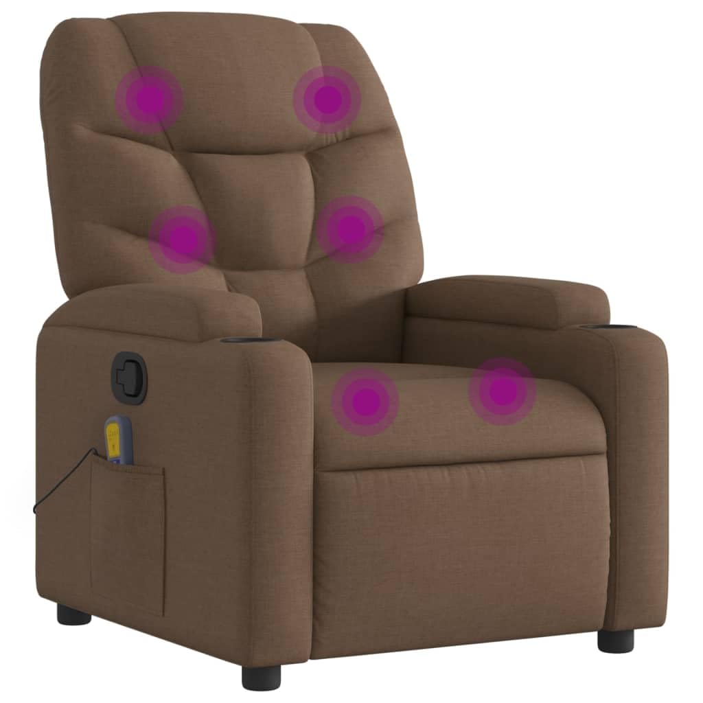 ShGaxin Sillón reclinable con Masaje de Tela marrón, Sillón De Relax, Sillon Masaje Relax, Sillon Relax Electrico, Hogar Sillon Relax, Sillones Comodos, Sofa Tantra - 372457