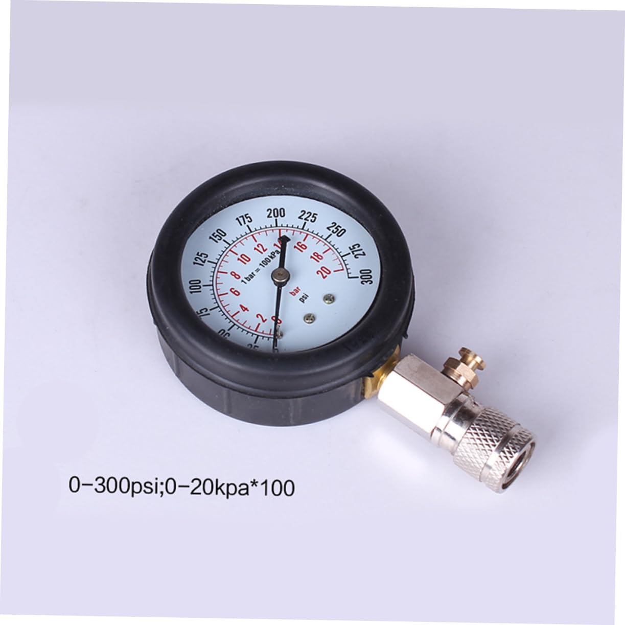 PRETYZOOM Tester Compressione Cilindri Per Auto Veicoli Rilevatore Perdite Cilindro Tabella Pressione Auto Manometro Adattatore Psi Bar Compatibile Benzina Motore
