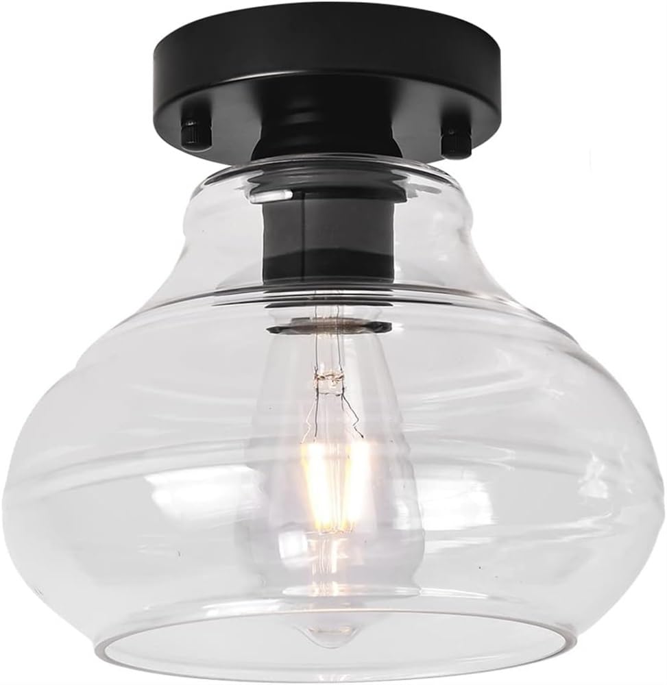 Plafonnier industriel noir pour eclairer un plafond bas sans encombrer - 8