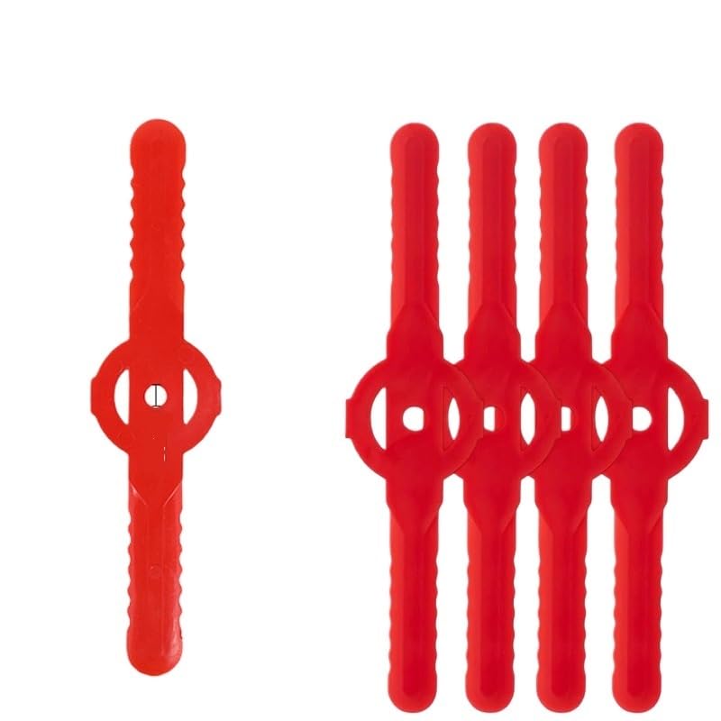 Cuchillas de Corte de Repuesto de plástico for cortadora de césped | Cuchillas de corte de plástico livianas con borde afilado, reemplazo conveniente for herramientas(Red,100PCS)