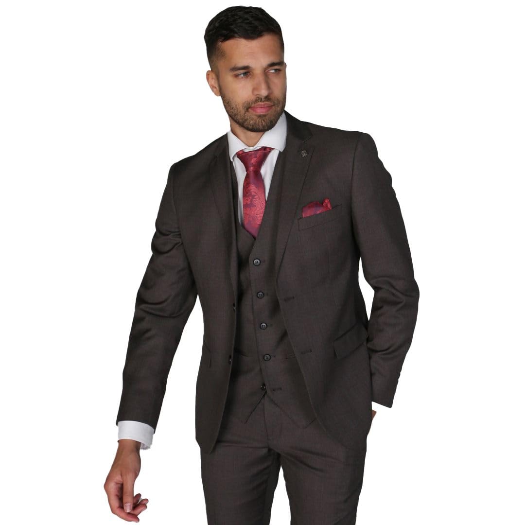Set da uomo con giacca e pantaloni, colore antracite, Blazer antracite, 52