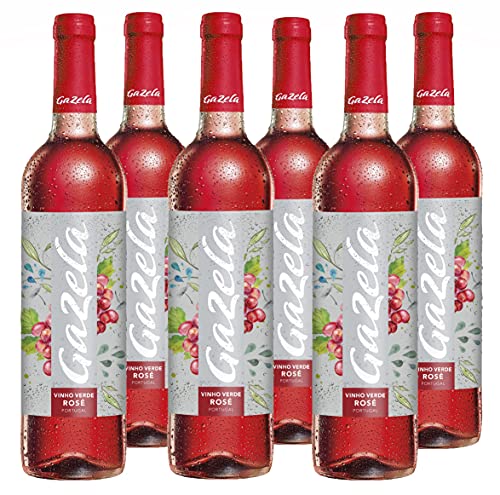 Vino Rosado Gazela (DOC Vinho Verde) - 6 botellas de 750 ml - Total: 4500 ml