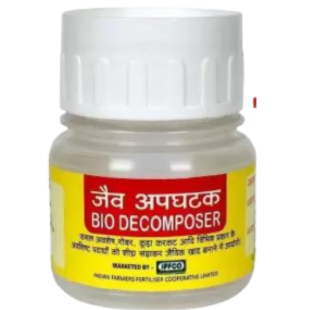 IFFCO Waste Decomposer 2 Bottles - Organic Waste Decomposer, Organic Waste Decomposer for Home Gardening, Compost Bins for Composter, Kitchen, Daily Dump, Leaf Plants Maker, Bio Waste Decomposer