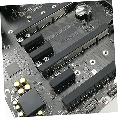 Protector de PC silicona de alta resistencia SHINEOFI cubiertas negras para puertos de placa base 2