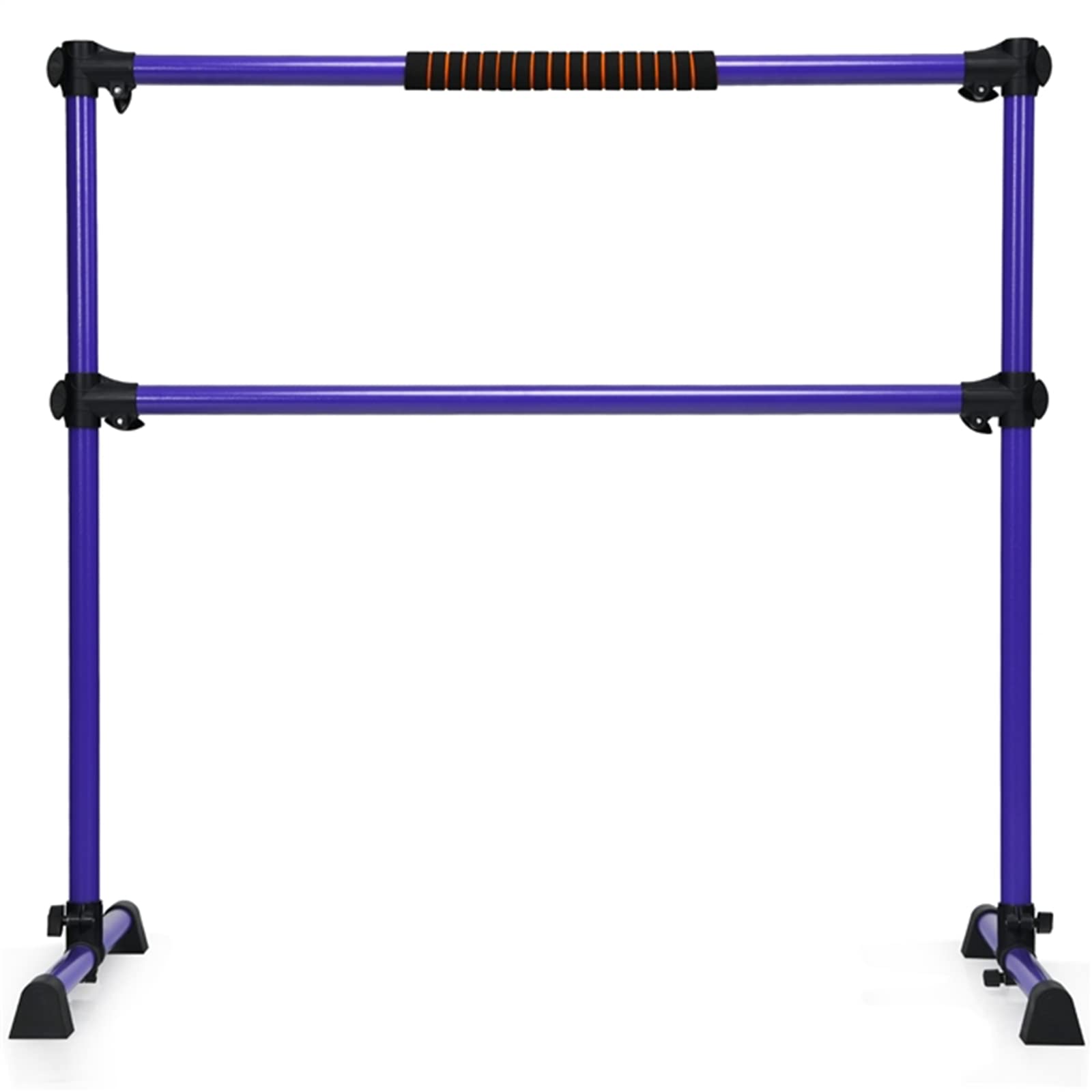 DREAMADE Sbarra Danza Classica Portatile e Regolabile in Ferro, Sbarra da Balletto per Casa o Studio, Portata Max 50kg (Viola con Schiuma)