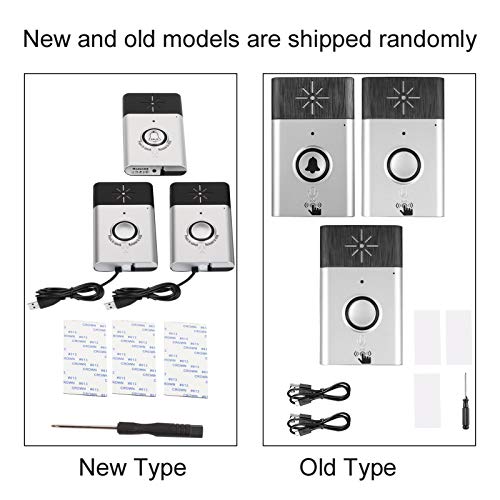 Intercom Deurbel, Slimme Draadloze Voice Deurbel Toegangscontrolesysteem Binnen- / buitendeurbel - 300m bereik(Zilver) - Image 7