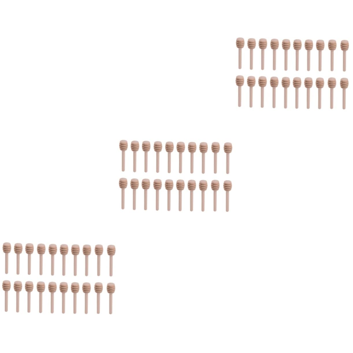 Cabilock 3sets Honey Stirring Spoon Mini Honey Dipper Honey Mixing Sticks Honey Ladle Honey Jar Dipper Honey Dipper Sticks Honey Serving Dipper Honey Mixing Stirrer Honey Wand Mini 20pcs*3