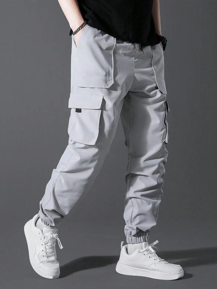 Image of Samfor Polyester Track Pants for Men || Men Track Pants || Men Stylish Track Pant || Cargo Track Pant for Men || Track Pant with Multiple Pockets