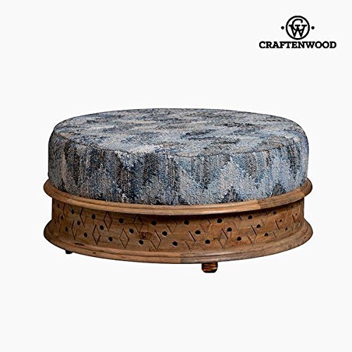 Puff Madera de mango Vintage (90 x 90 x 40 cm) by